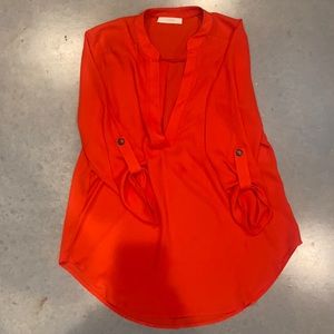 Lush high low 3/4 length sleeve shirt